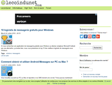 Tablet Screenshot of lecoindunet.com